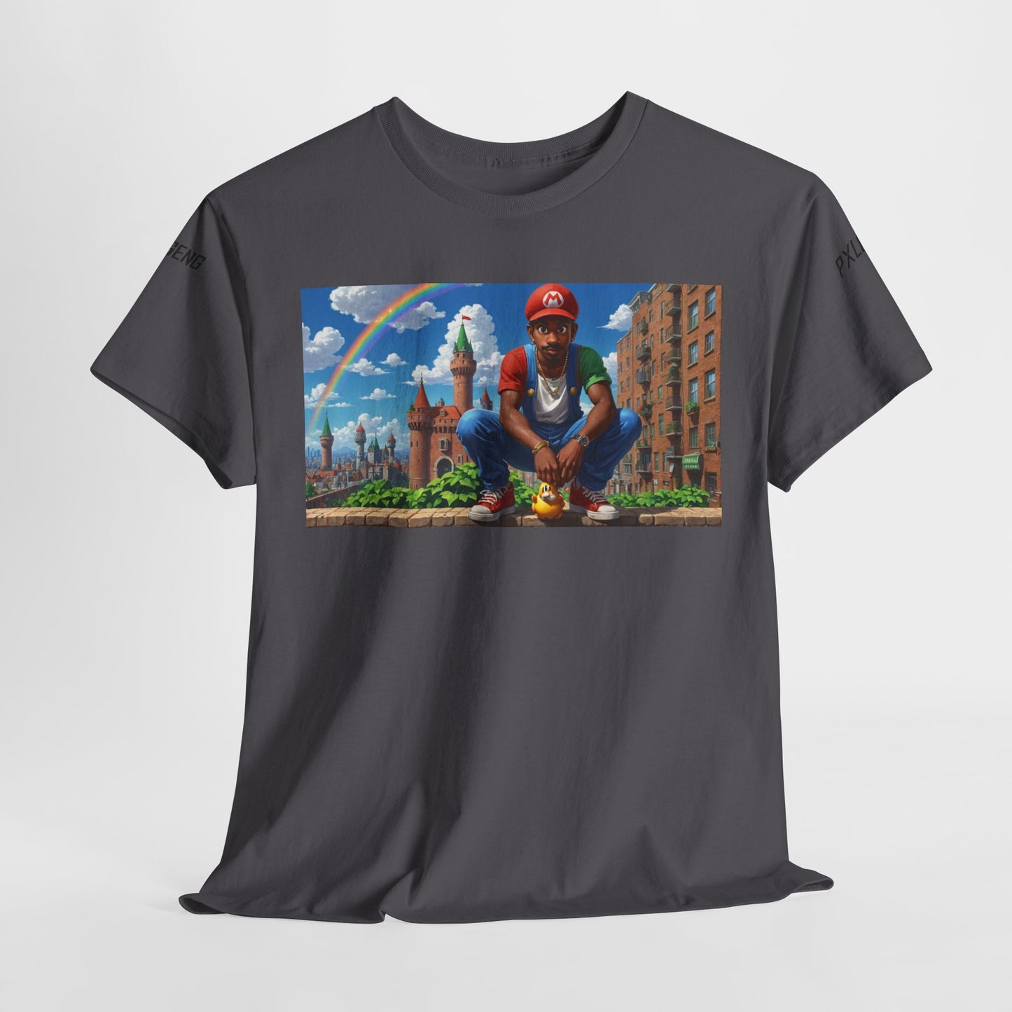 PXLGENG 'The Kid from Brooklyn' graphic t-shirt inspired by pop culture and urban fashion