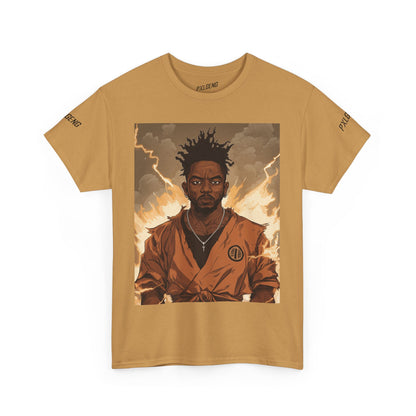 Super Saiyan Kendrick Tee featuring bold anime-inspired design by PXLGENG