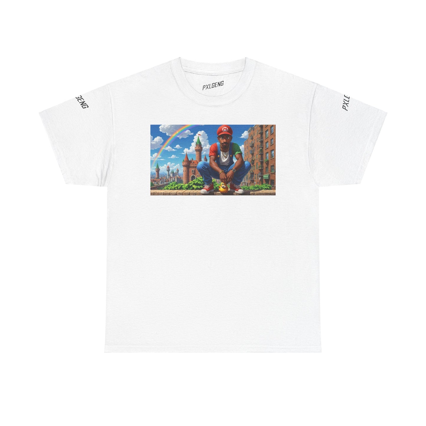 PXLGENG 'The Kid from Brooklyn' graphic t-shirt inspired by pop culture and urban fashion