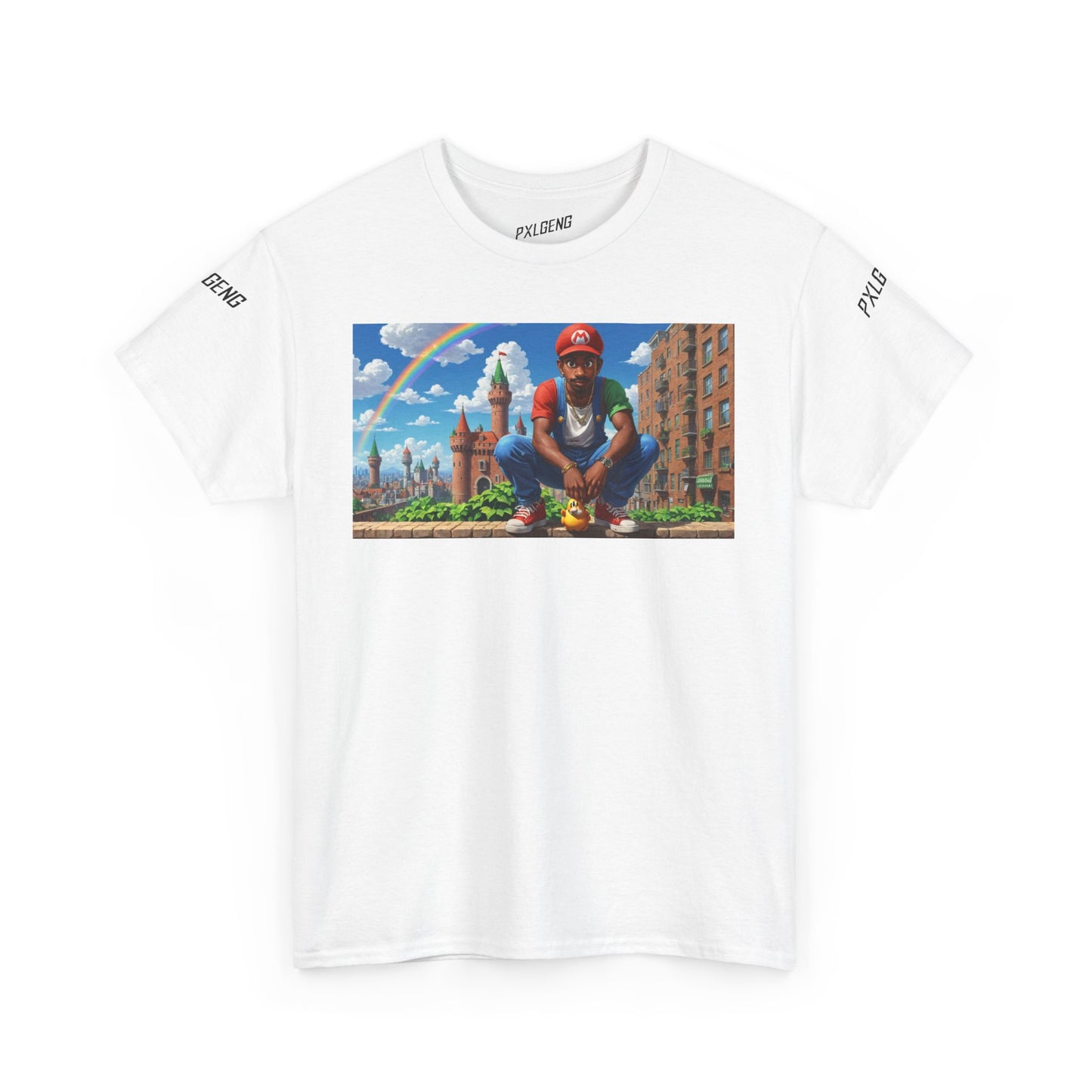 PXLGENG 'The Kid from Brooklyn' graphic t-shirt inspired by pop culture and urban fashion