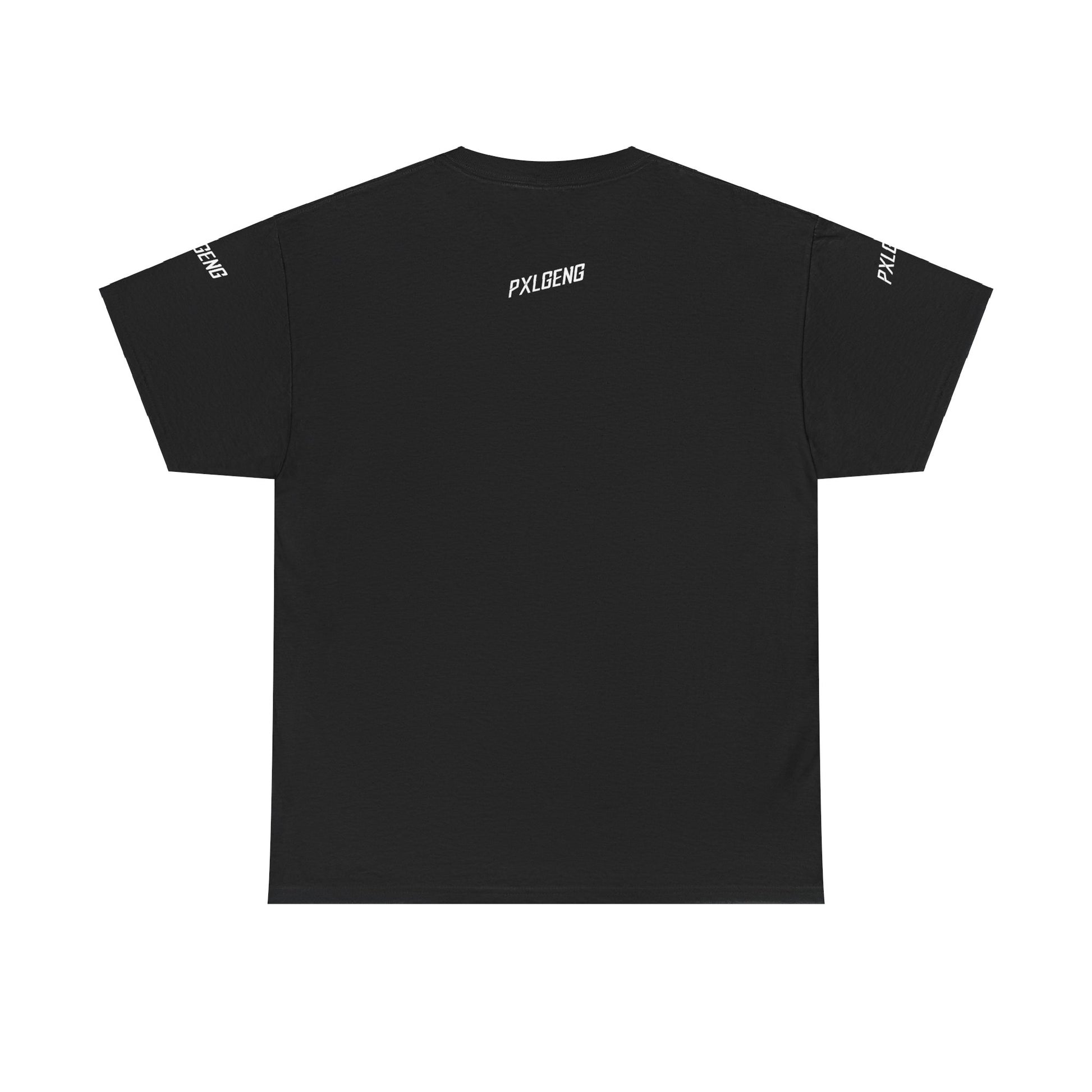 PXLGENG 'Outta Time' retro wave graphic tee in black for alternative streetwear fans