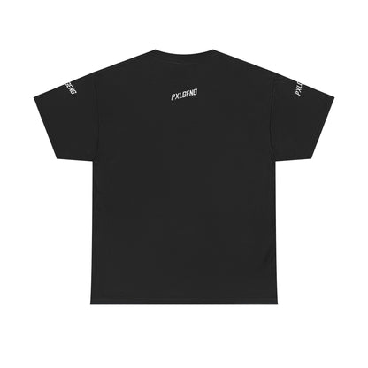 PXLGENG 'Outta Time' retro wave graphic tee in black for alternative streetwear fans