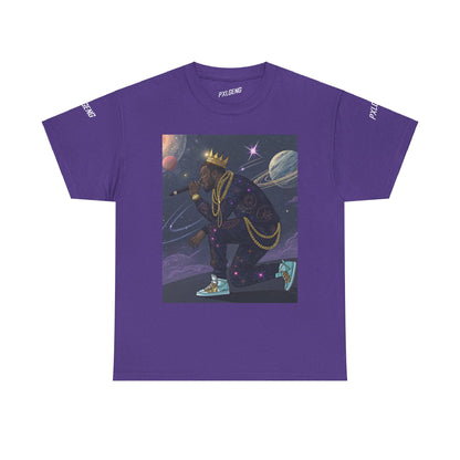 PXLGENG 'Destroyer of Worlds' cosmic graphic tee in black for edgy alternative wear